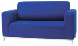 Concept 2 Seater Reception Sofa Blue