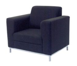 Concept Single Seater Reception Chair Black