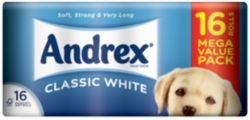 Andrex Classic White Pack of 16