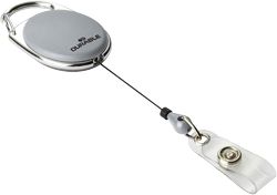 Durable Style Badge Reel Grey Pack 10 