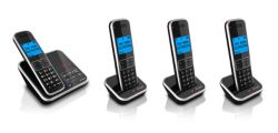 BT Inspire 1500 Quad DECT Phone with Answer Machine
