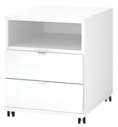 Variate 2 Drawer Mobile Pedestal White 
