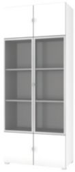 Variate 1960mm Display Cabinet in White