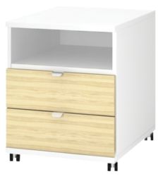 Variate 2 Drawer Mobile Pedestal Ash 