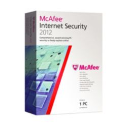 McAfee Internet Security 2012 3 Computers 1 Year Subscription