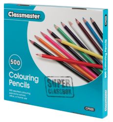 Classmaster Colouring Pencils Assorted Class Box of 500