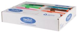 Swash Komfigrip Assorted Broad Tip Colouring Pens in a Classroom Tray Pack of 300