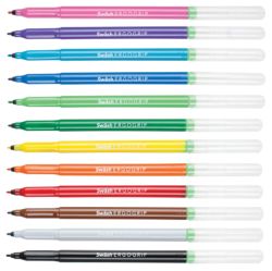 Swash Komfigrip Assorted Fine Tip Colouring Pens in a Classroom Organiser Pack of 180