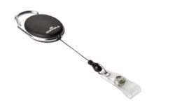 Durable Style Badge Reel Black Pack 10 