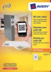 Avery L7121 QR Code Labels 45 x 45mm 25 Labels per Sheet