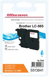 Office Depot Brother Office Depot Compatible Brother LC985C Cyan Inkjet Cartridge 