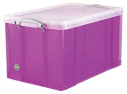 Really Useful Box Translucent Purple 84 Litre