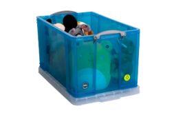 Really Useful Box Translucent Blue 84 Litre