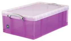 Really Useful Box Translucent Purple 50 Litre