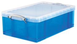 Really Useful Box Translucent Blue 50 Litre