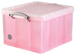 Really Useful Box Translucent Pink 42 Litre