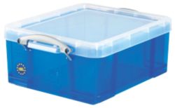 Really Useful Box Translucent Blue 18 Litre