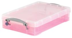 Really Useful Box Translucent Pink 4 Litre