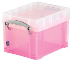 Really Useful Box Translucent Pink 3 Litre