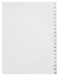 Elba A4 White A Z Unpunched Dividers Pack of 5