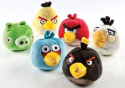 Angry Birds 4 Plush Toy With Sound Assorted Colours