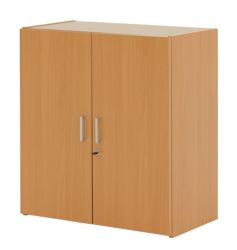 Classic Office Furniture Low Cupboard Beech 746W x 39D x 83H cm