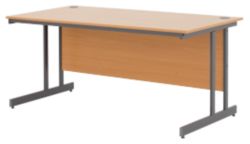 Classic Plus Straight Desk Beech 120W x 80D x 72H cm
