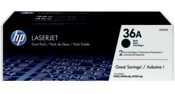 HP 36A Black Toner Cartridge Twin Pack CB436AD