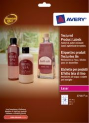 Avery Textured Product Labels 62 x 58mm 12 Labels per Sheet L7111 10 