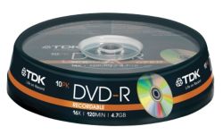 TDK DVD R Spindle of 10