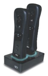 Dual Charger Black WII