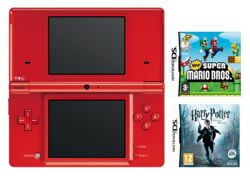 Nintendo DSi Red Console with New Super Mario Bros. &amp; Harry Potter ...