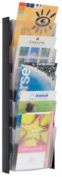Alba Wall Mounted Display 5 X A5 Pockets Black
