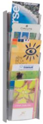 Alba Wall Mounted Display 5 X A5 Pockets Grey