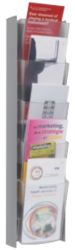 Alba Wall Mounted Display 5 X 1 3 A4 Pockets Grey