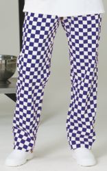 Alexandra Chef Trouser Full Elastic Royal With White size XL