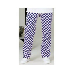 Alexandra Chef Trouser Full Elastic Royal With White size S