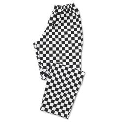 Alexandra Chef Trouser Full Elastic Black White size XL
