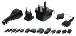 Universal travel adapter 3 in 1 for mobile phones smart phones and gaming devices