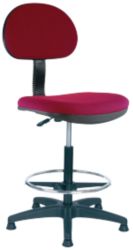 Ergonomic draughtsman chair burgundy
