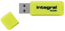 Integral Neon Flash Drive Yellow USB 20 16GB