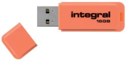 Integral Neon Flash Drive Orange USB 20 16GB