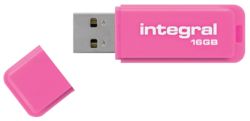 Integral Neon Flash Drive Pink USB 20 16GB