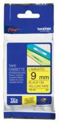 Brother P Touch TZE621 Label Tape 9mm x 8m Black On Yellow 