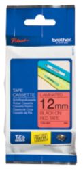 Brother P Touch TZE431 Label Tape 12mm x 8m Black On Red 