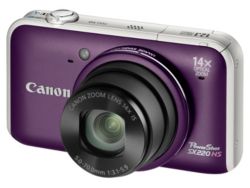 Canon Powershot SX220 HS 121 Megapixel Digital Camera Purple