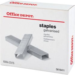 Office Depot Staples Chrome 23 15 Box of 1000