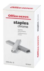 Office Depot Staples Chrome No 10 Box of 5000