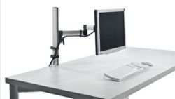 Novuss DSS Basic Folding Monitor Arm Silver