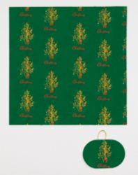 Foil Gift Wrap Sheets with Tags 500 x 500 mm pk 4